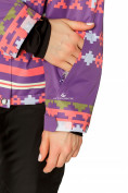 Оптом Куртка горнолыжная женская фиолетового цвета 1795F, фото 6