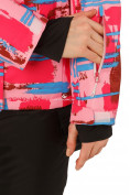Оптом Куртка горнолыжная женская розового цвета 1801R, фото 6