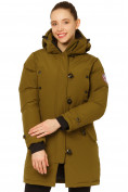 Оптом Куртка парка зимняя женская цвета хаки 1802Kh, фото 2