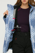 Оптом Куртка горнолыжная женская синего цвета 1803S, фото 5