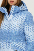 Оптом Куртка горнолыжная женская голубого цвета 1803Gl, фото 6
