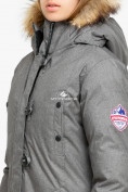 Оптом Куртка парка зимняя женская серого цвета 1805Sr, фото 5