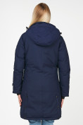 Оптом Куртка парка зимняя женская темно-синего цвета 1806TS в Самаре, фото 5