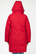 Оптом Куртка парка зимняя женская малинового цвета 1806M, фото 4