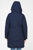 Оптом Куртка парка зимняя женская темно-синего цвета 1806TS в Самаре, фото 9