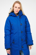 Оптом Куртка парка зимняя женская синего цвета 1806S в Новосибирске, фото 3