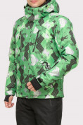 Оптом Куртка горнолыжная мужская зеленого цвета 18108Z в Казани, фото 2