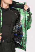 Оптом Куртка горнолыжная мужская зеленого цвета 18108Z в Казани, фото 6