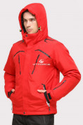 Оптом Куртка горнолыжная мужская красного цвета 18109Kr в  Красноярске, фото 3