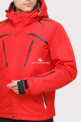 Оптом Куртка горнолыжная мужская красного цвета 18109Kr в Уфе, фото 5