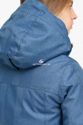 Оптом Куртка парка зимняя женская голубого цвета 18113Gl в Перми, фото 5