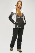 Оптом Женский зимний горнолыжный костюм черного цвета 01856Ch в Самаре