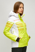 Оптом Женская зимняя горнолыжная куртка салатового цвета 1856Sl в Сочи, фото 2