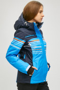 Оптом Женская зимняя горнолыжная куртка синего цвета 1856S в Челябинске, фото 3
