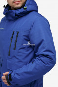 Оптом Куртка горнолыжная мужская синего цвета 18122S, фото 5