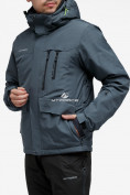 Оптом Куртка горнолыжная мужская темно-серого цвета 18122TC, фото 2