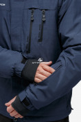 Оптом Куртка горнолыжная мужская темно-синего цвета 18122TS, фото 8