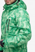 Оптом Куртка горнолыжная мужская зеленого цвета 18122-1Z, фото 9