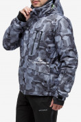 Оптом Куртка горнолыжная мужская серого цвета 18122-1Sr, фото 3