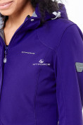 Оптом Ветровка softshell женская фиолетового цвета 18125F в Волгоградке, фото 6