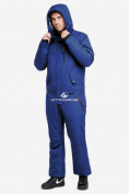 Оптом Комбинезон горнолыжный мужской синего цвета 18126S в Сочи, фото 2