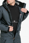 Оптом Комбинезон горнолыжный мужской темно-серого цвета 18126TC, фото 9
