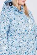 Оптом Куртка горнолыжная женская большого размера синего цвета 1830-1S, фото 6