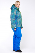 Оптом Куртка горнолыжная женская большого размера салатового цвета 1830-2Sl, фото 9