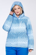 Оптом Костюм горнолыжный женский большого размера голубого цвета 01830Gl в Екатеринбурге, фото 16