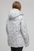 Оптом Куртка горнолыжная женская большого размера белого цвета 1830-1Bl в Казани, фото 4