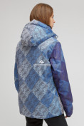 Оптом Куртка горнолыжная женская большого размера синего цвета 1830-2S в Казани, фото 4