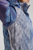 Оптом Куртка горнолыжная женская большого размера синего цвета 1830-2S в Воронеже, фото 5