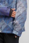 Оптом Куртка горнолыжная женская большого размера синего цвета 1830-2S в Перми, фото 6