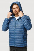 Оптом Куртка мужская стеганная синего цвета 1852S, фото 5