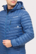 Оптом Куртка мужская стеганная синего цвета 1858S, фото 4