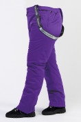 Оптом Брюки горнолыжные женские большого размера фиолетового цвета 1878F, фото 8