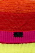 Оптом Шапка еврозима венок разноцветного цвета 6008Rz в Перми, фото 3