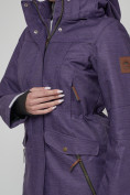 Оптом Парка MTFORCE женская с капюшоном фиолетового цвета 19002F в Екатеринбурге, фото 10