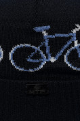 Оптом Головные уборы велоспорт темно-синего цвета 6052TS в Екатеринбурге, фото 3