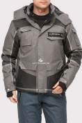 Оптом Куртка горнолыжная мужская серого цвета 1912Sr в Перми