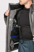 Оптом Куртка горнолыжная мужская серого цвета 1912Sr в Самаре, фото 6