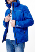 Оптом Молодежная куртка мужская синего цвета 1913S в Сочи, фото 4