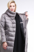 Оптом Куртка зимняя женская молодежная серого цвета 191923_30Sr в Новосибирске, фото 7