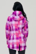 Оптом Парка женская осенняя весенняя softshellрозового цвета 1923R, фото 5