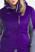 Оптом Костюм горнолыжный женский большого размера темно-фиолетового цвета 01934TF, фото 8