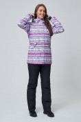 Оптом Женский зимний горнолыжный костюм фиолетового цвета 01937F в Казани, фото 4