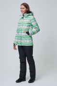 Оптом Женский зимний горнолыжный костюм салатового цвета 01937Sl в Перми, фото 2