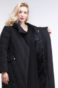 Оптом Куртка зимняя женская классическая одеяло черного цвета 191949_01Ch, фото 7