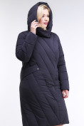 Оптом Куртка зимняя женская классическая одеяло темно-синего цвета 191949_02TS в Екатеринбурге, фото 5