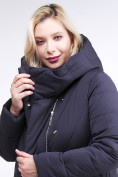 Оптом Куртка зимняя женская классическая одеяло темно-синего цвета 191949_02TS в Сочи, фото 6